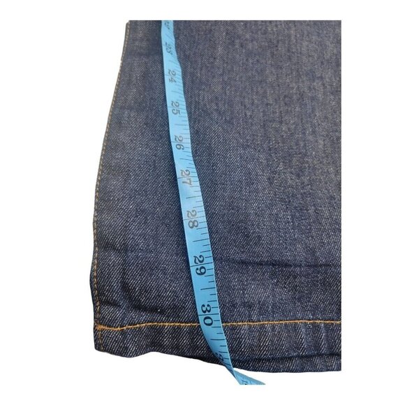 EVISU Jeans Men 38 Blue Paris Denim Vintage Cotton Baggy Hip Hop Retro Rare Y2K - Picture 4 of 11